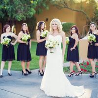 Show me your bridesmaid dresses with your wedding dress!
