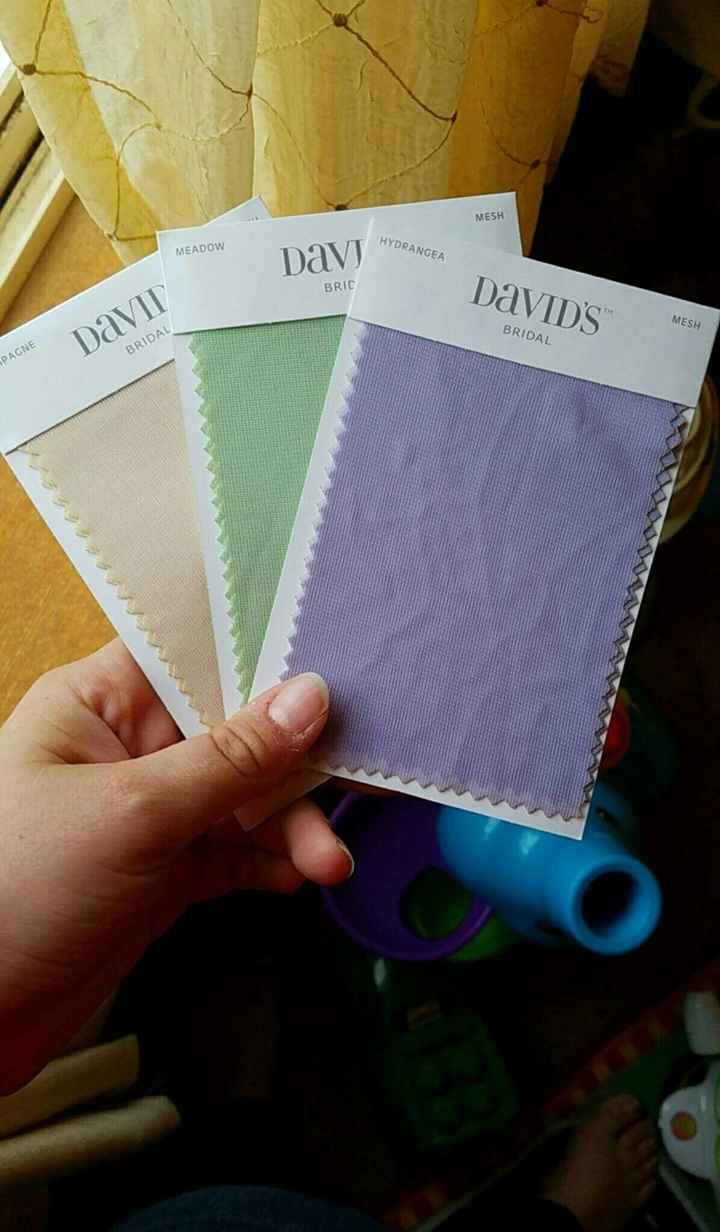 Bridesmaid swatches