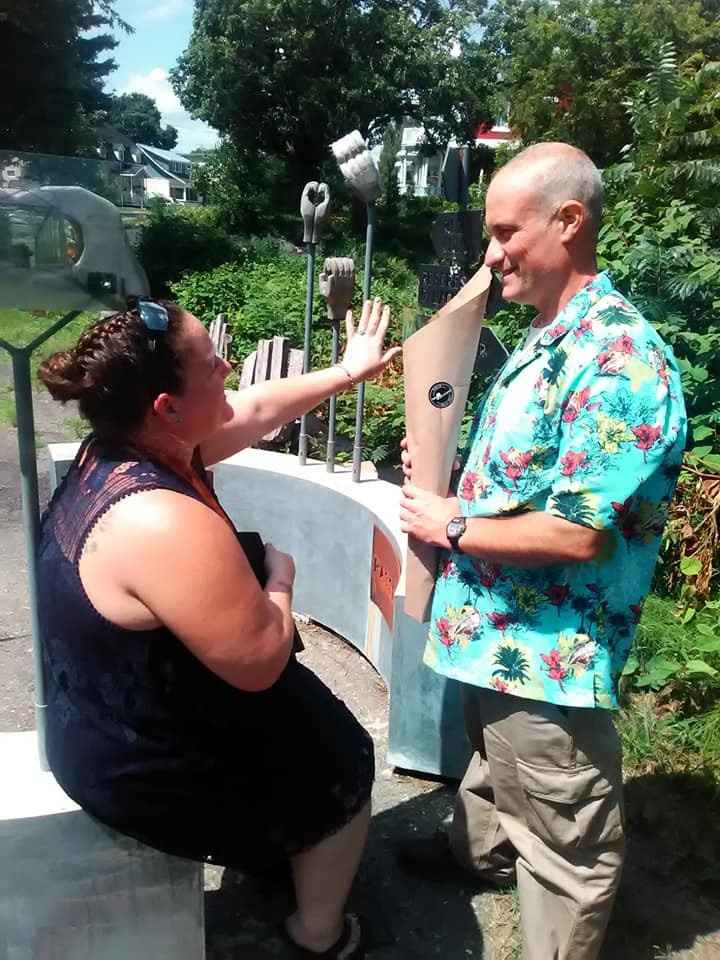 Engagement photo she said yes on July 28 2018