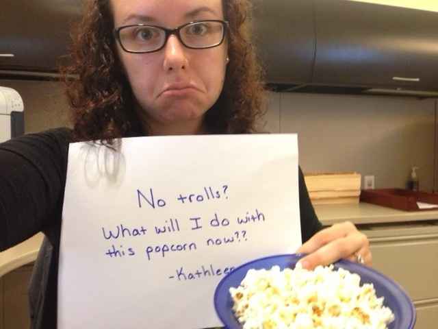 "lets flush out the trolls"