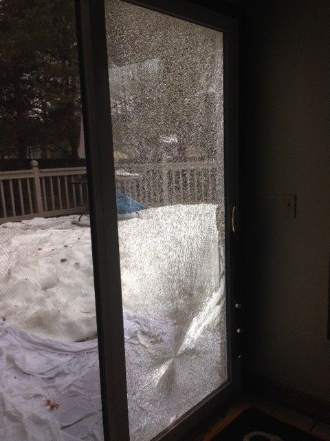 NWR: So I'm cleaning coffee off my sliding glass door.....