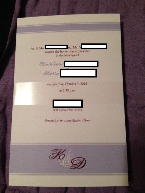 Expensive invitations**