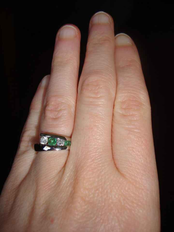 We haven't seen any BLING in a while!  Show off your rings!