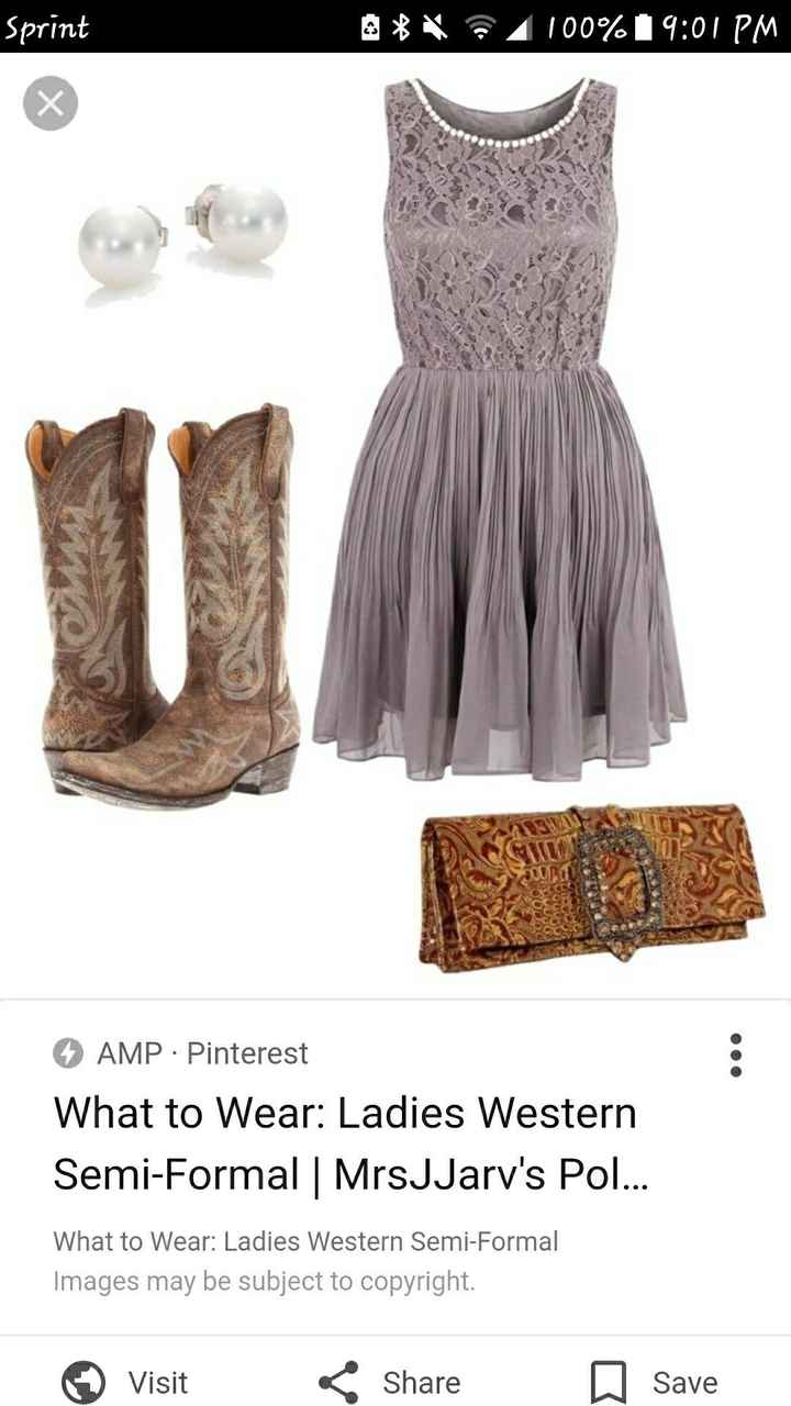 Semi formal hot sale western attire