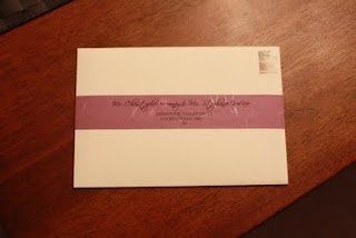Are you using labels for your invitations?  ***Update --- Trying to DIY ** PIC attached