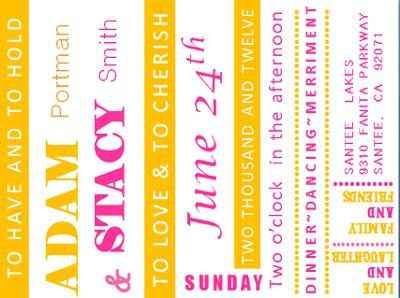 My first attemps at our Invites...