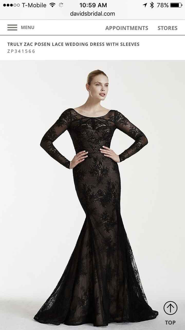 Paging JoRocka black wedding dress