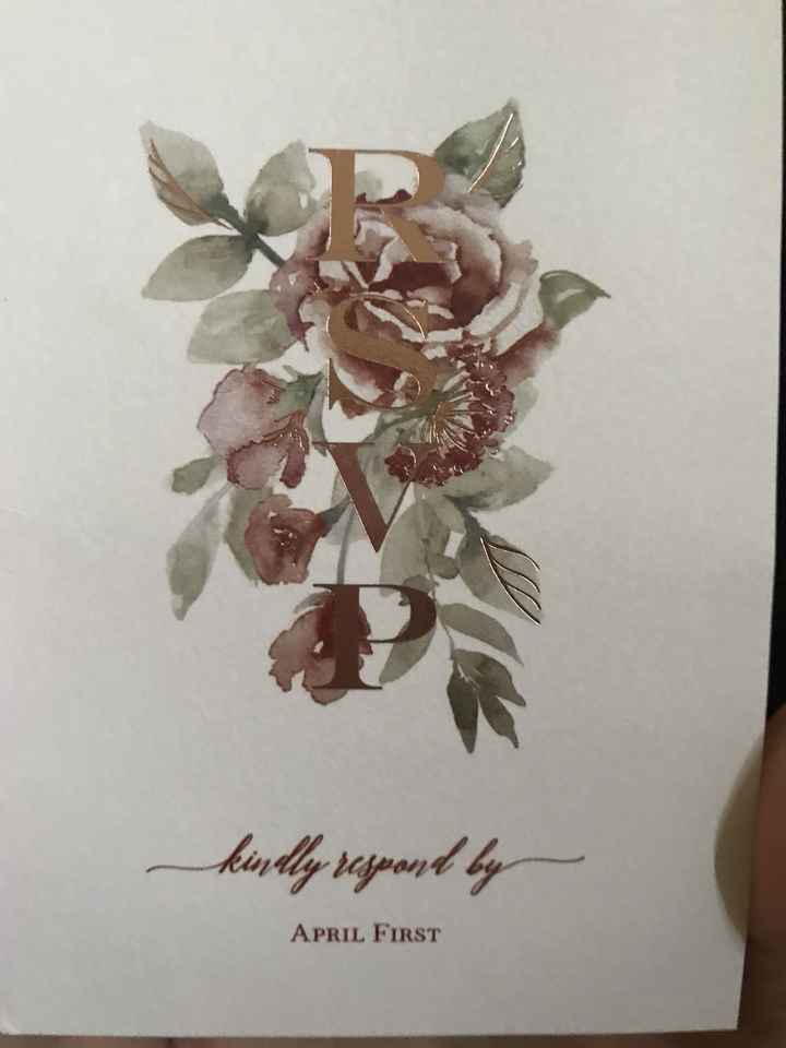 May i see your rsvp card? - 2