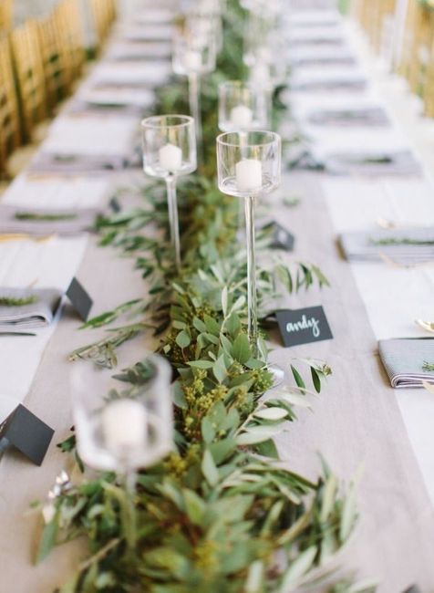 Long table centerpieces