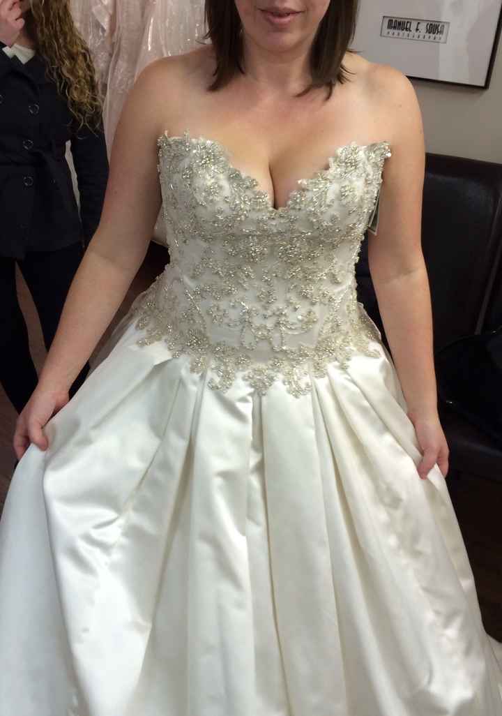 First fitting!!! Finally! SO in love with this dress!