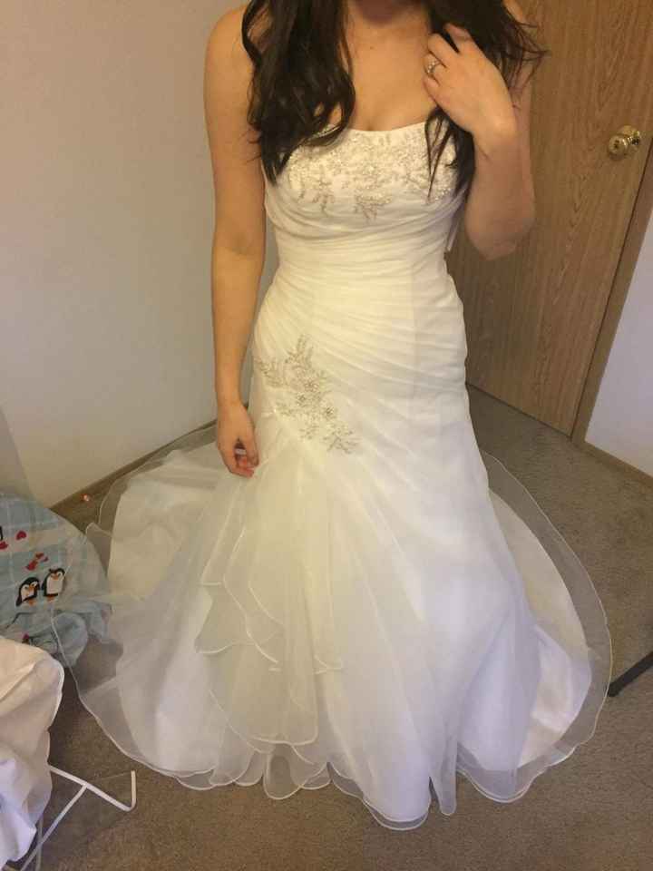 Making up for lost time! My wedding dress!