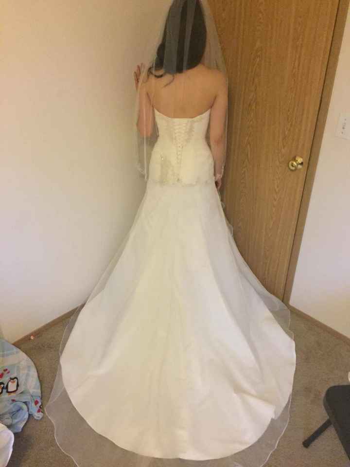 Making up for lost time! My wedding dress!