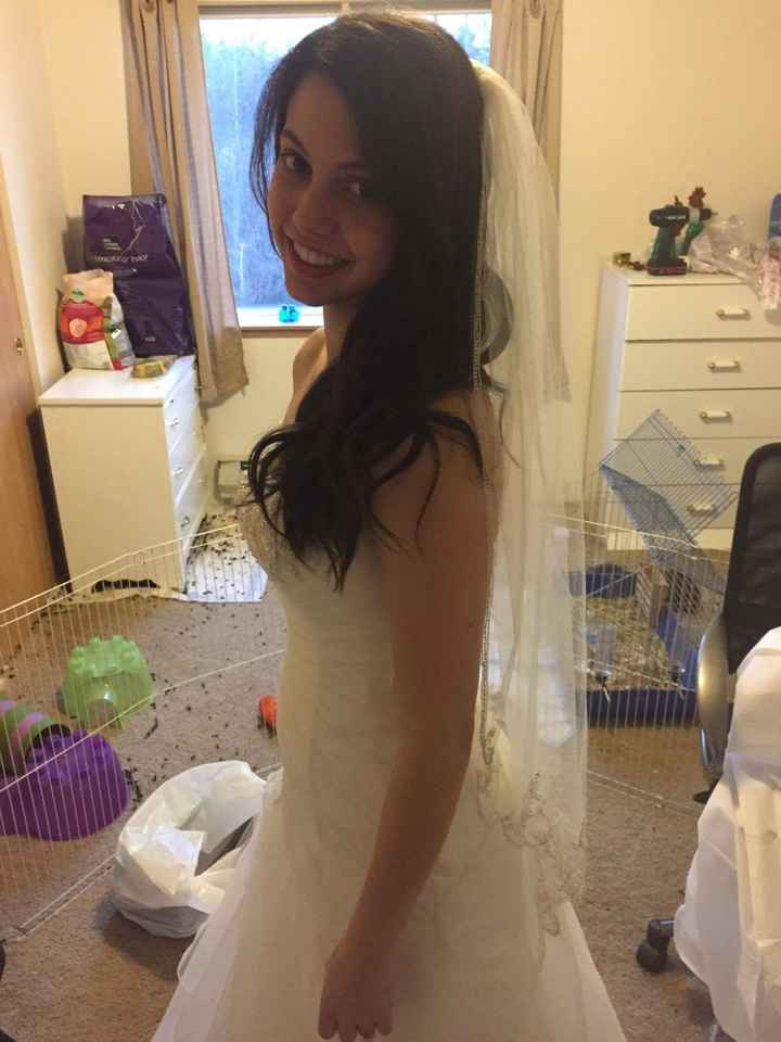 Making up for lost time! My wedding dress!