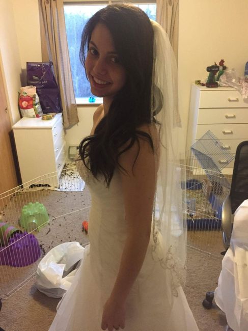 Making up for lost time! My wedding dress!