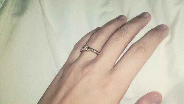 I'd love to see everyone's engagment rings.