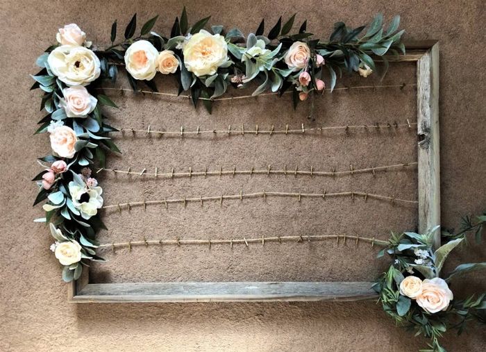 Our “guest book” frame 