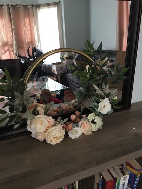 A hoop arrangement that I’m working on. Still unfinished.
