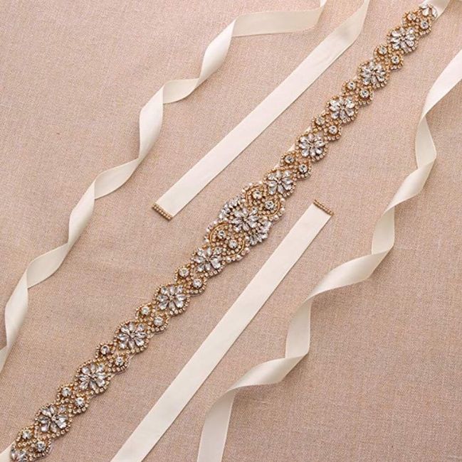 Gold and ivory sash