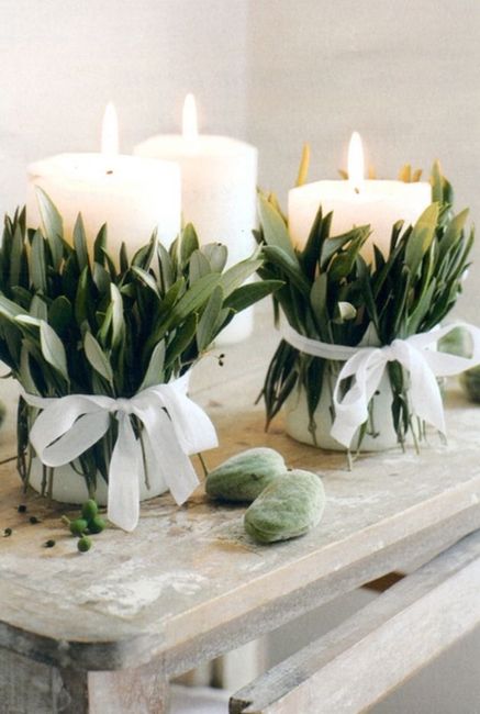 Long farmhouse table centerpieces 3