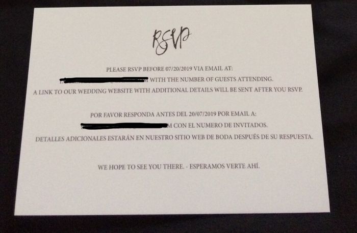 Dual language invitations? 2