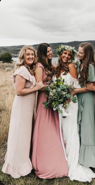 Different color bridesmaid dresses? 1