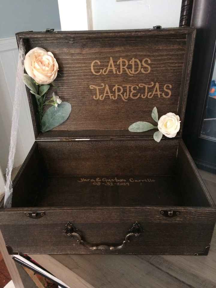 My finished DIY card box!