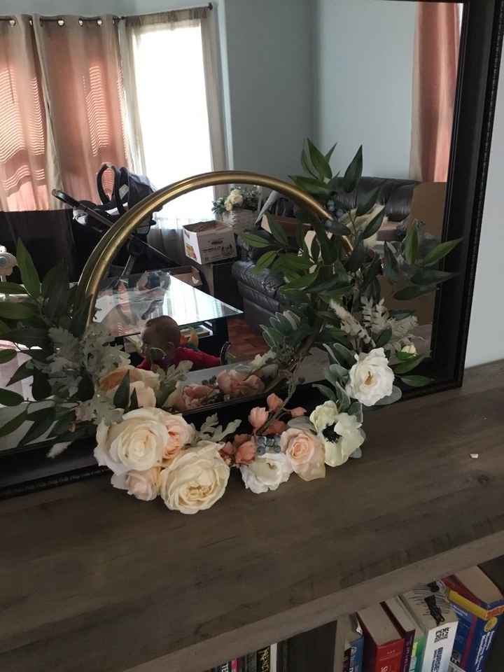 A hoop arrangement that I’m working on. Still unfinished.