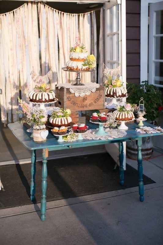 Bundt cake display