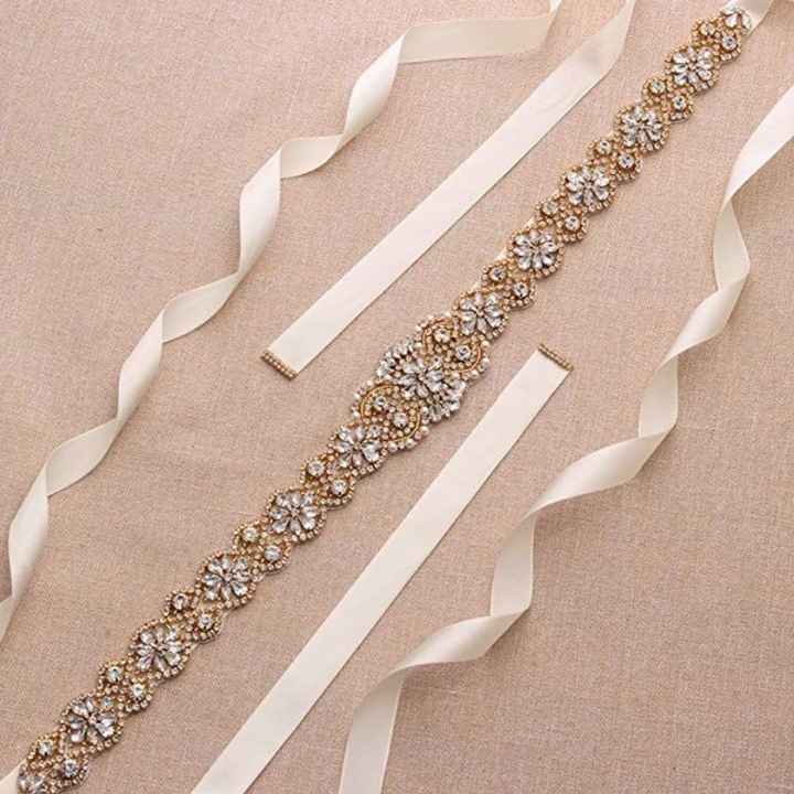 Gold and ivory sash
