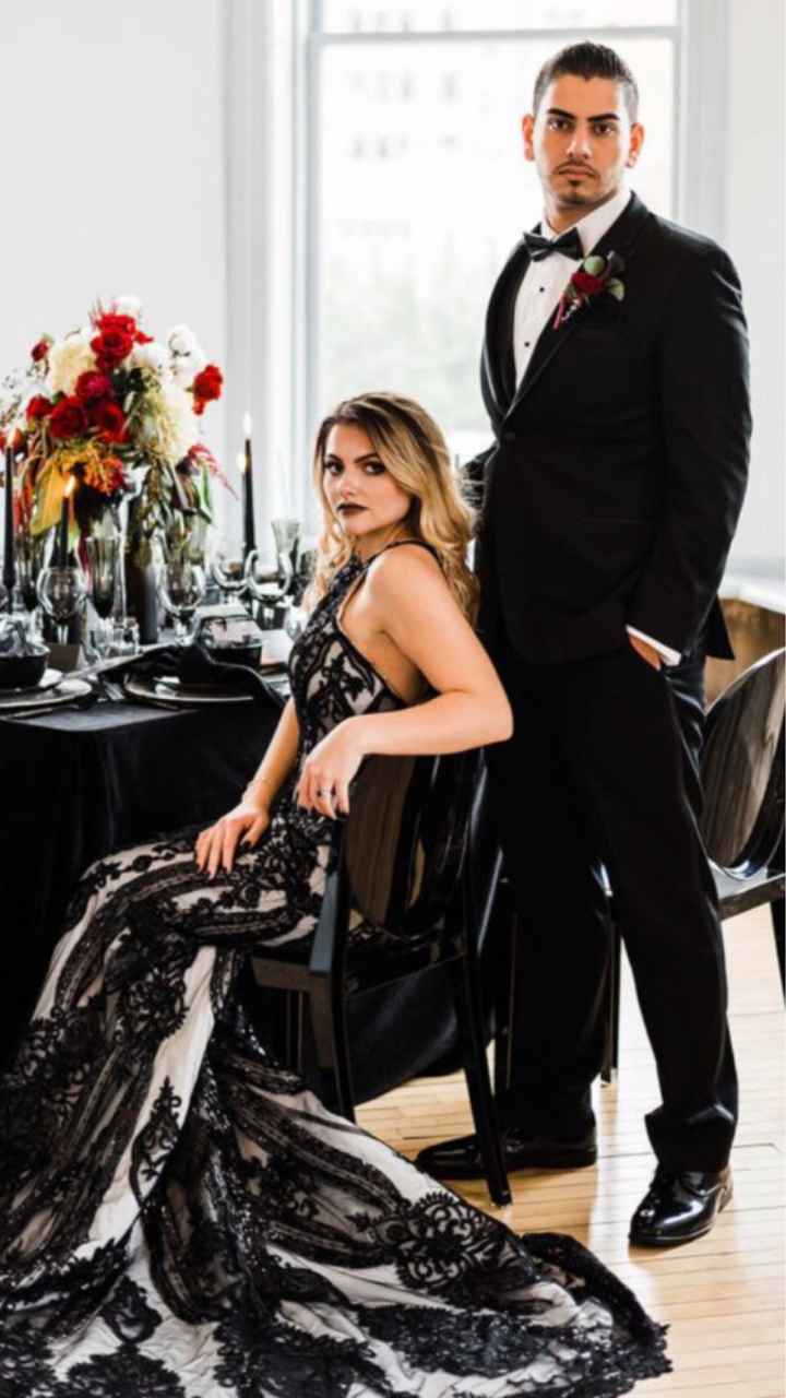 a line dress with neck scarf Lady Black Tie - Effie Gown - A-line Chiffon Dress With Scarf