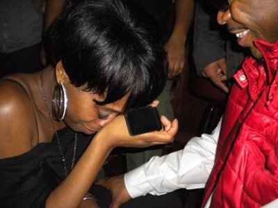 where did your fiancé pop the question at and how?