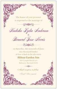 My wedding invitations...