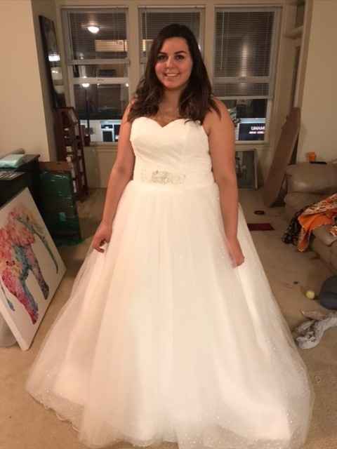 I had my dress fitting!