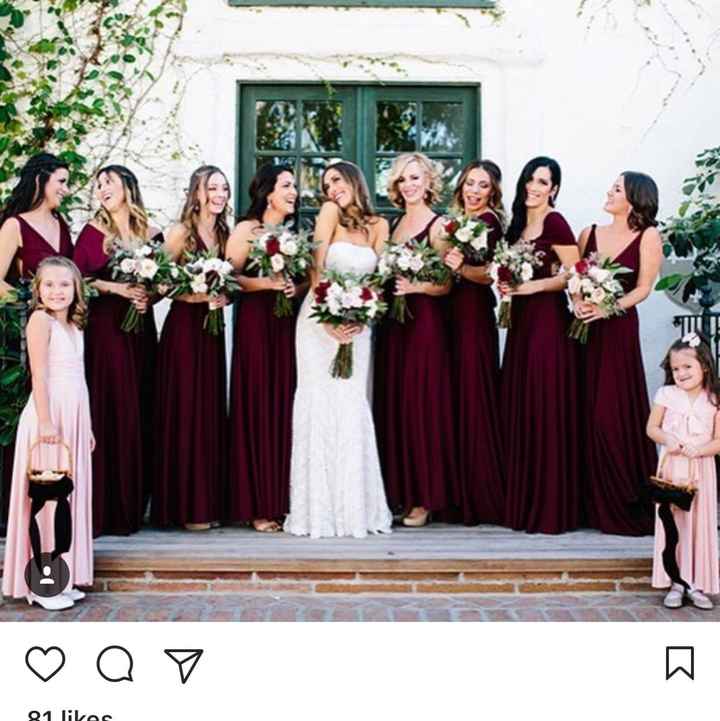 Burgundy Bridesmaids