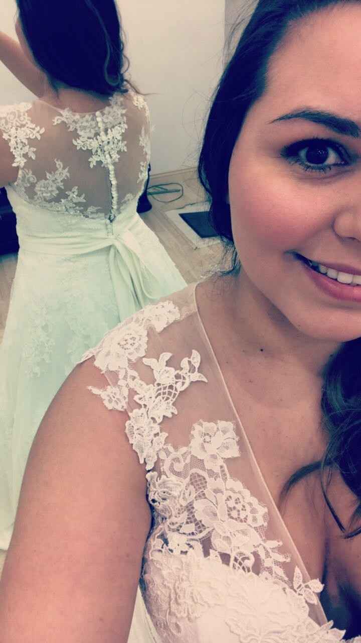 I picked up my dress!