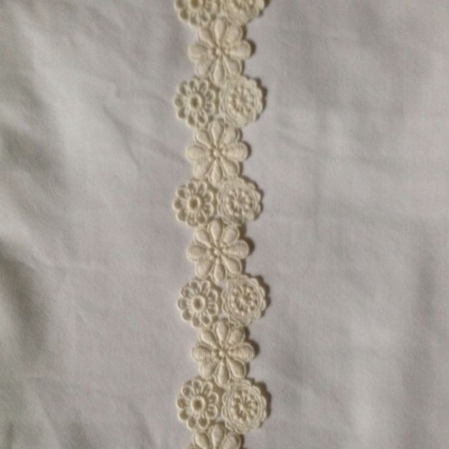 Wedding Dress-ivory lace on white dress