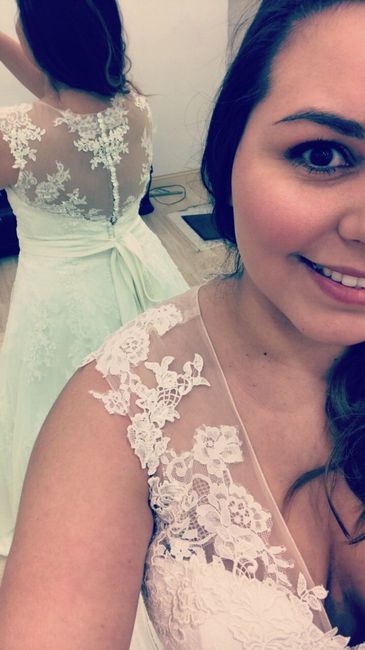 I picked up my dress!
