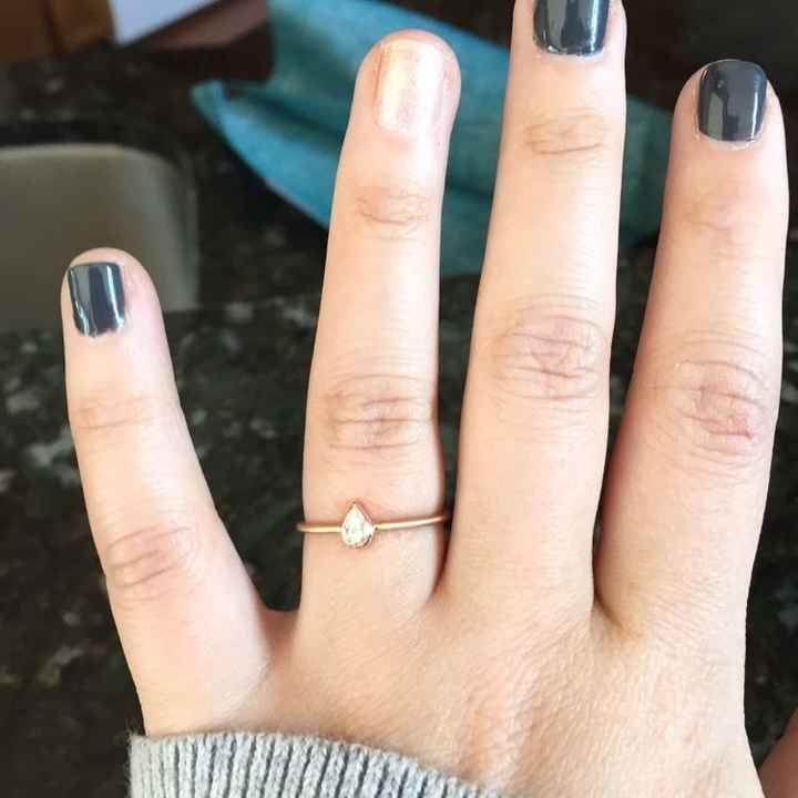 Tried to revive an old thread, but it wouldn't post...so Show me your nontraditional engagement ring