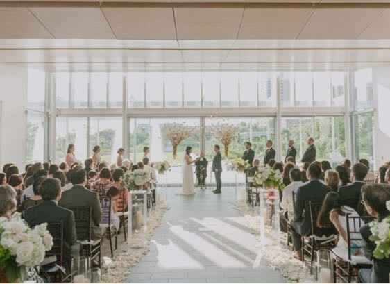 Flower petal covered aisle?