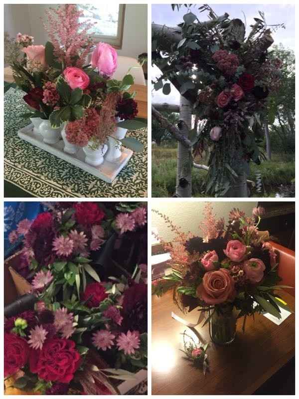 What are you spending on flowers and what did it include?
