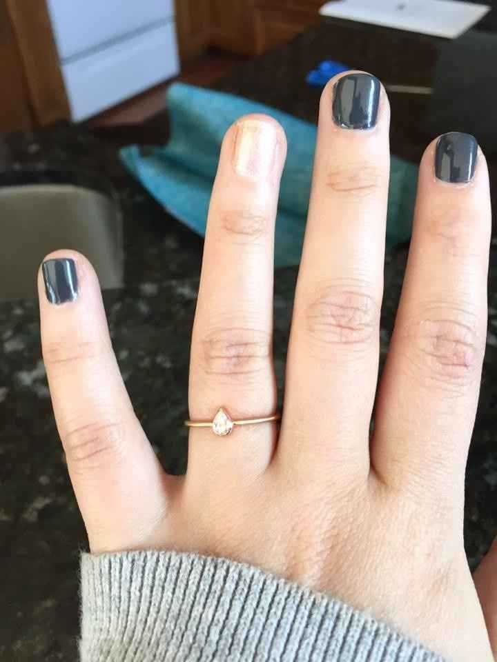 Anyone get crap for the size of their engagement ring?