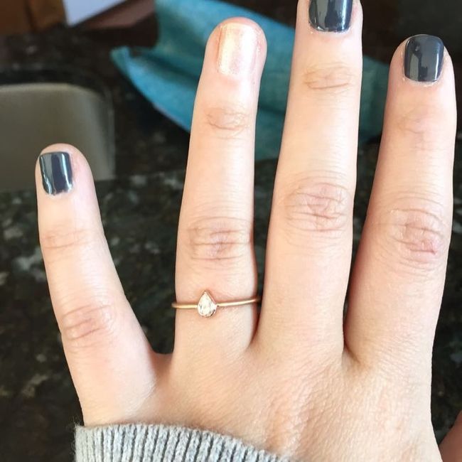 Tried to revive an old thread, but it wouldn't post...so Show me your nontraditional engagement ring