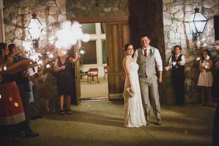 Sparklers for grand exit