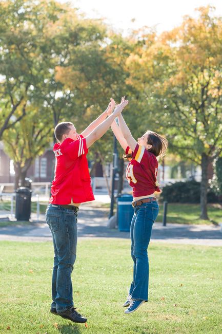 Dorky engagement photos