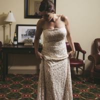 Please show me pictures of your a-line/off-shoulder wedding dresses. I'm a pear shape and struggling