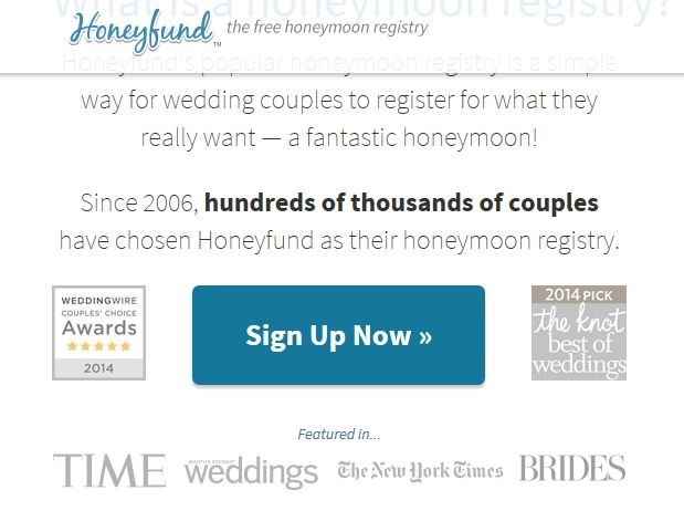 Honeyfund got The Knot Award.  Really?!?
