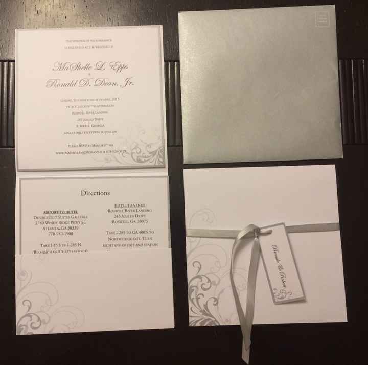 April 2015 Brides - My DIY invitations are done!