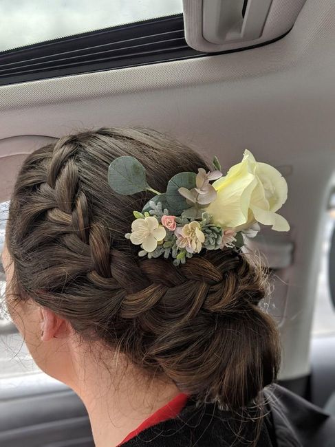 Braided Up-Do with Flowers