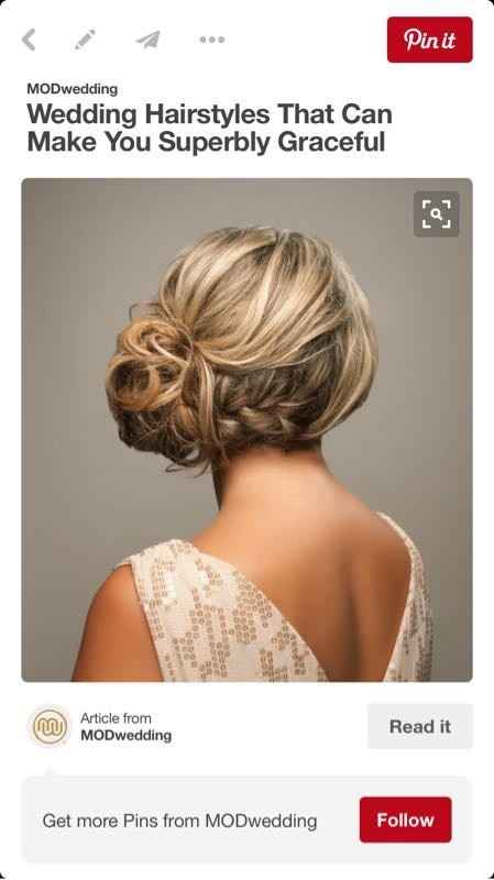 how are you ladies doing your hair for your wedding?