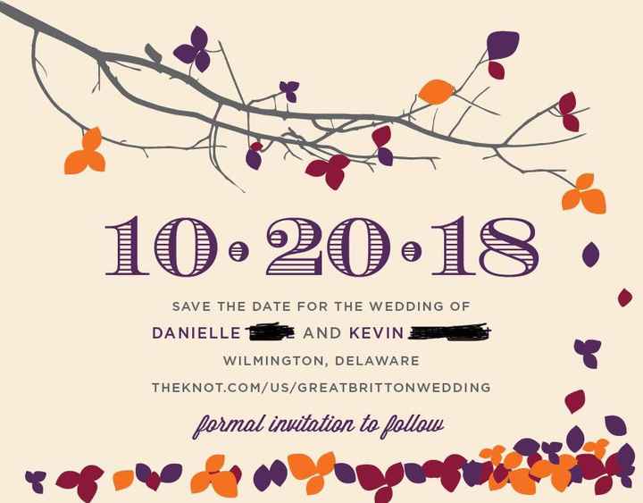 Save the dates - picture or no picture? - 1